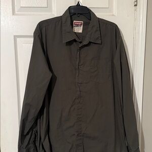 Wrangler Dark Gray Cotton Shirt